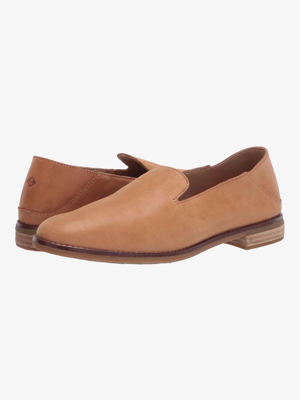 Sperry Seaport Levy Starlight Tan Leather Loafer SZ 8